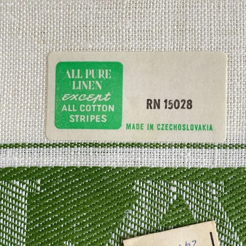 B Altman & Co Vintage 4 Piece Tea Towel Set Pure Linen 29.5